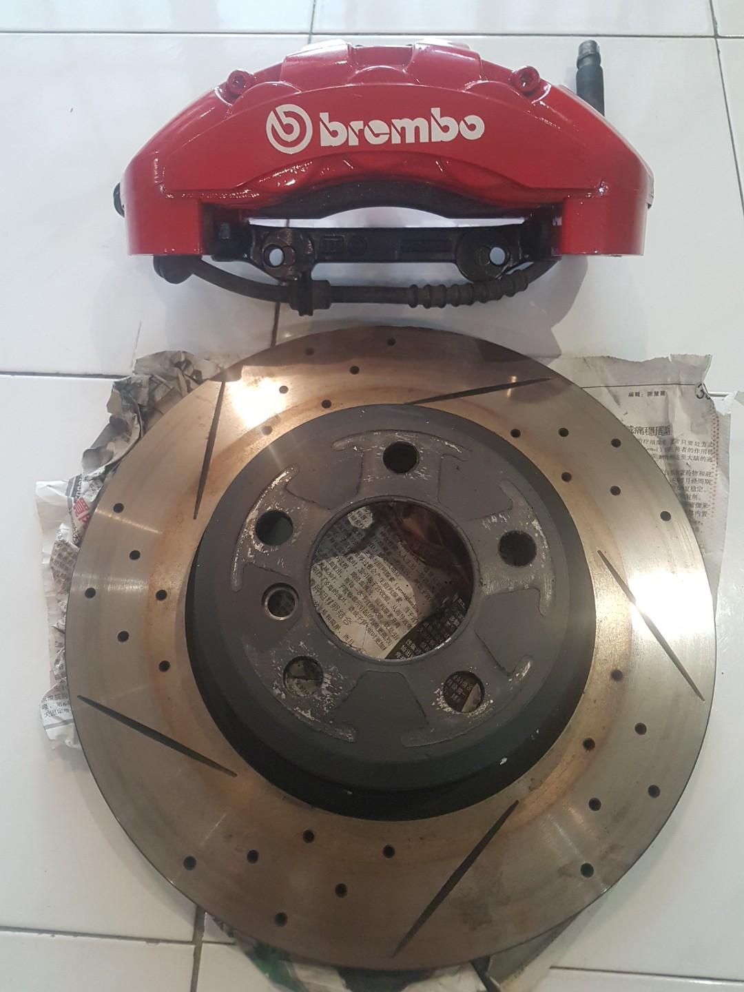 Original Brembo 6 pots monoblock Brake system with 99 Rotor, Car