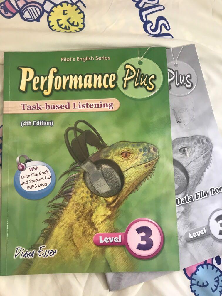Performance plus task-based listening level 3 （分類：補充練習）位於 Hong Kong。 由 qaq______ 提交（商品編號 1015616235，圖片 1）。簡介： 本書大概40幾頁有用原子筆寫過🙌🏻 有cd DM for Ask🧏🏻‍♀️。