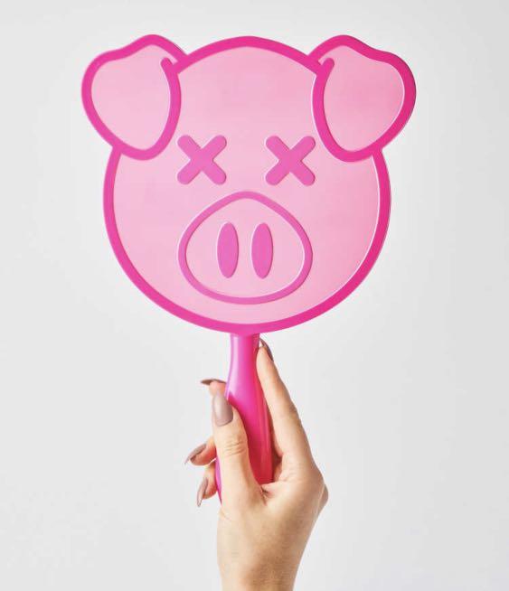 Pink Pig Hand Mirror Health Beauty Makeup On Carousell
