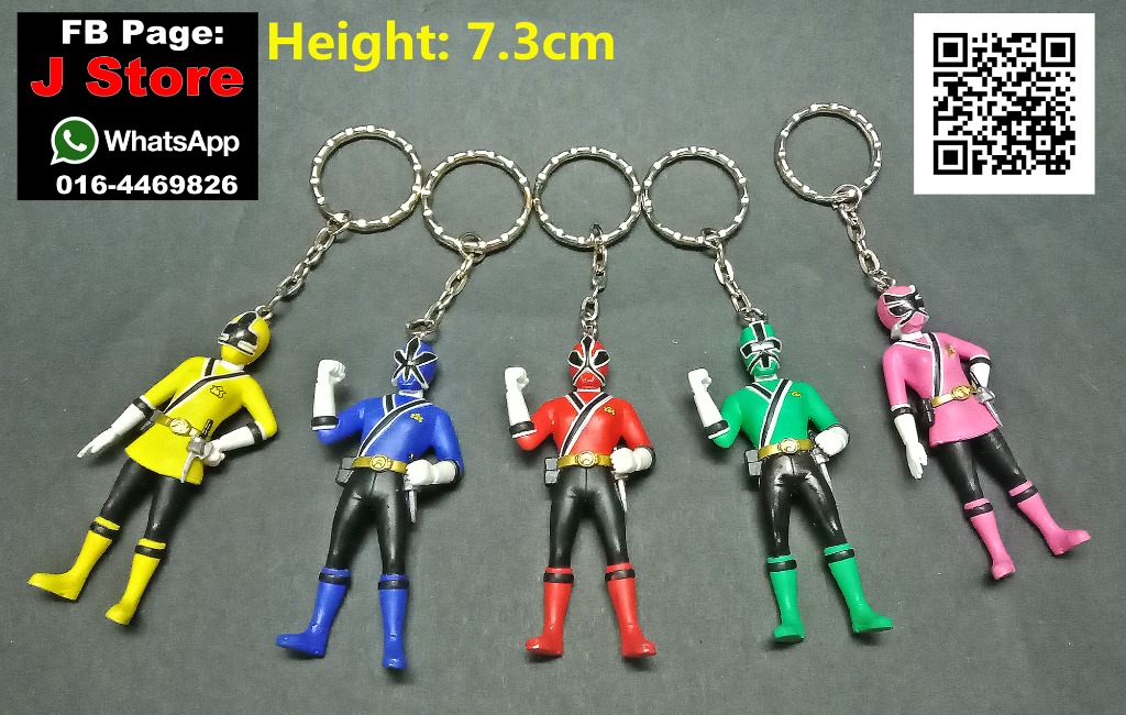Power Rangers Super Samurai key chain figure, Hobbies & Toys ...