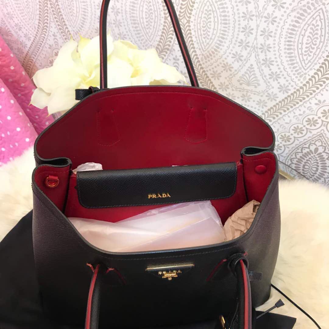 PRADA Double Bag Large Authentic, Luxury, Bags & Wallets on Carousell