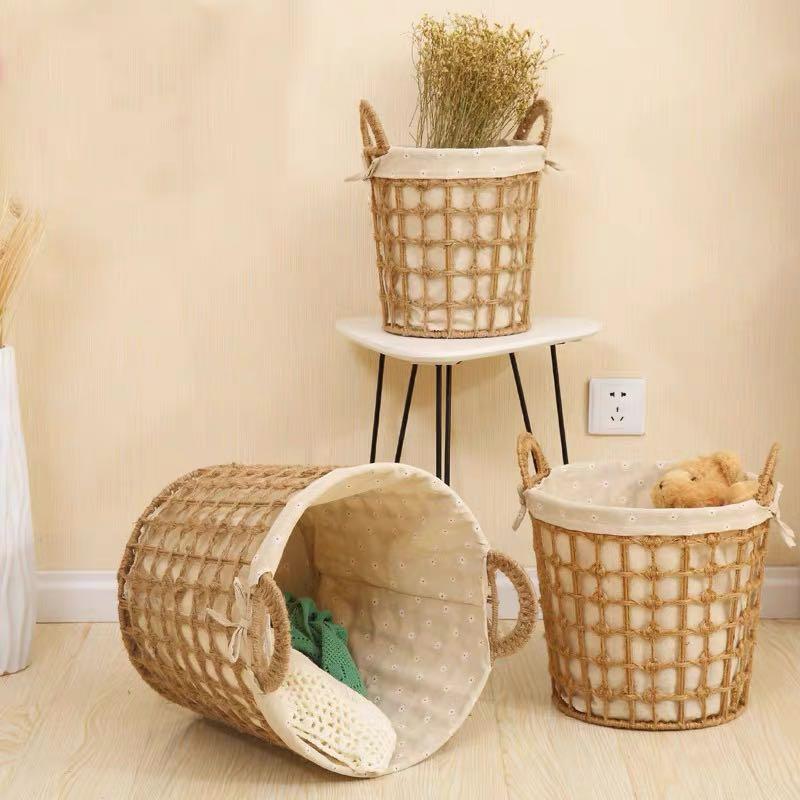 rattan storage basket