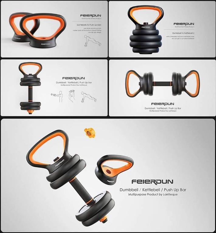 Gnpolo free dumbbells weights set 4 multifunctional barbell kettlebells push up stand best sale