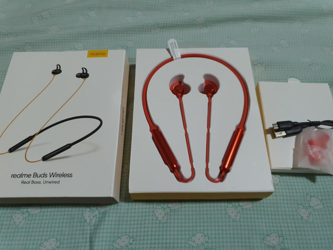 REALME BUDS WIRELESS headphone ORANGE Audio Earphones on Carousell