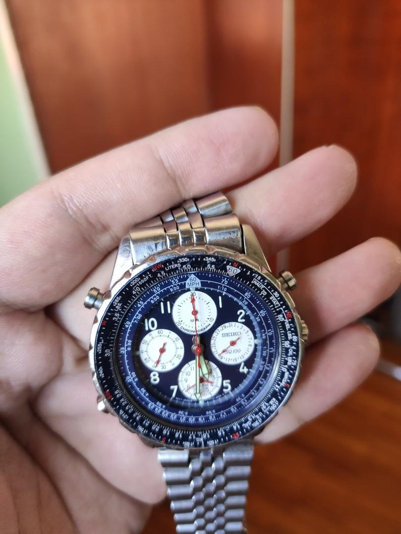 Seiko Vintage Flightmaster 7t34-6b00, Men's Fashion, Watches & Accessories,  Watches on Carousell