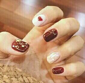 nail stickers hearts