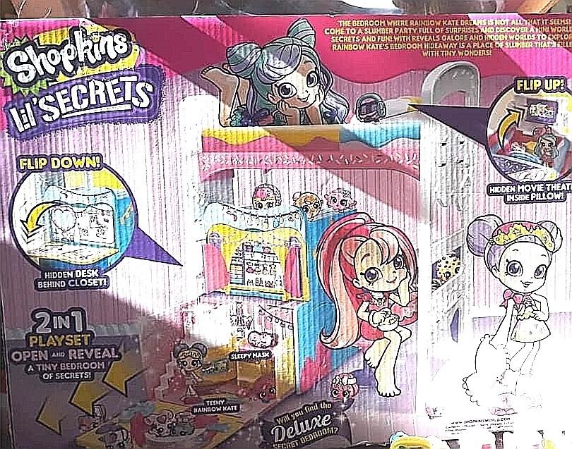 Shopkins Li l Secrets Rainbow Kate s Bedroom Hideaway Hobbies