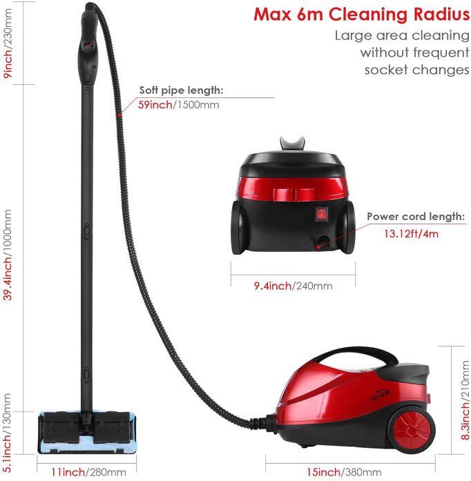 SIMBR Steam Cleaner SM0011 Steam Mop 4.5 Bar 1.5L Steamer