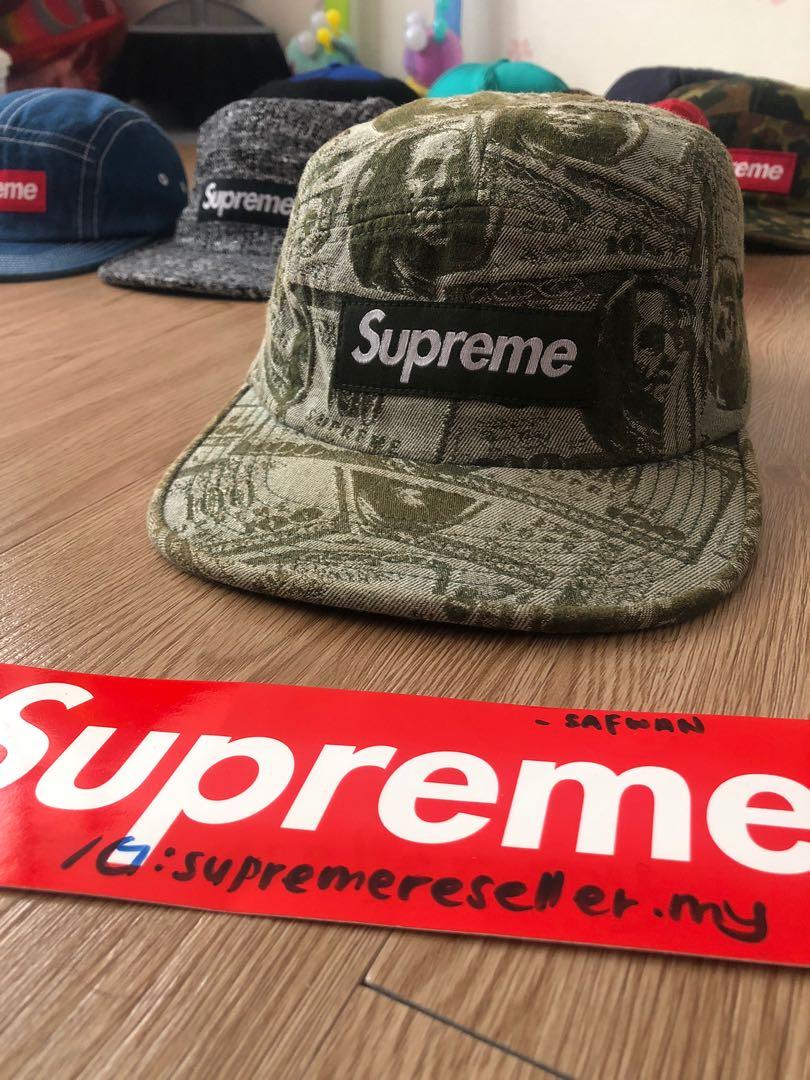 Supreme 100 2025 dollar bill hat