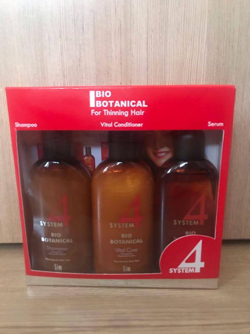 System 4 Botanical Shampoo, Conditioner & (Travel Size - 3 in 1 box) - Anti Hair Fall, Beauty & Personal Care, Hair on Carousell