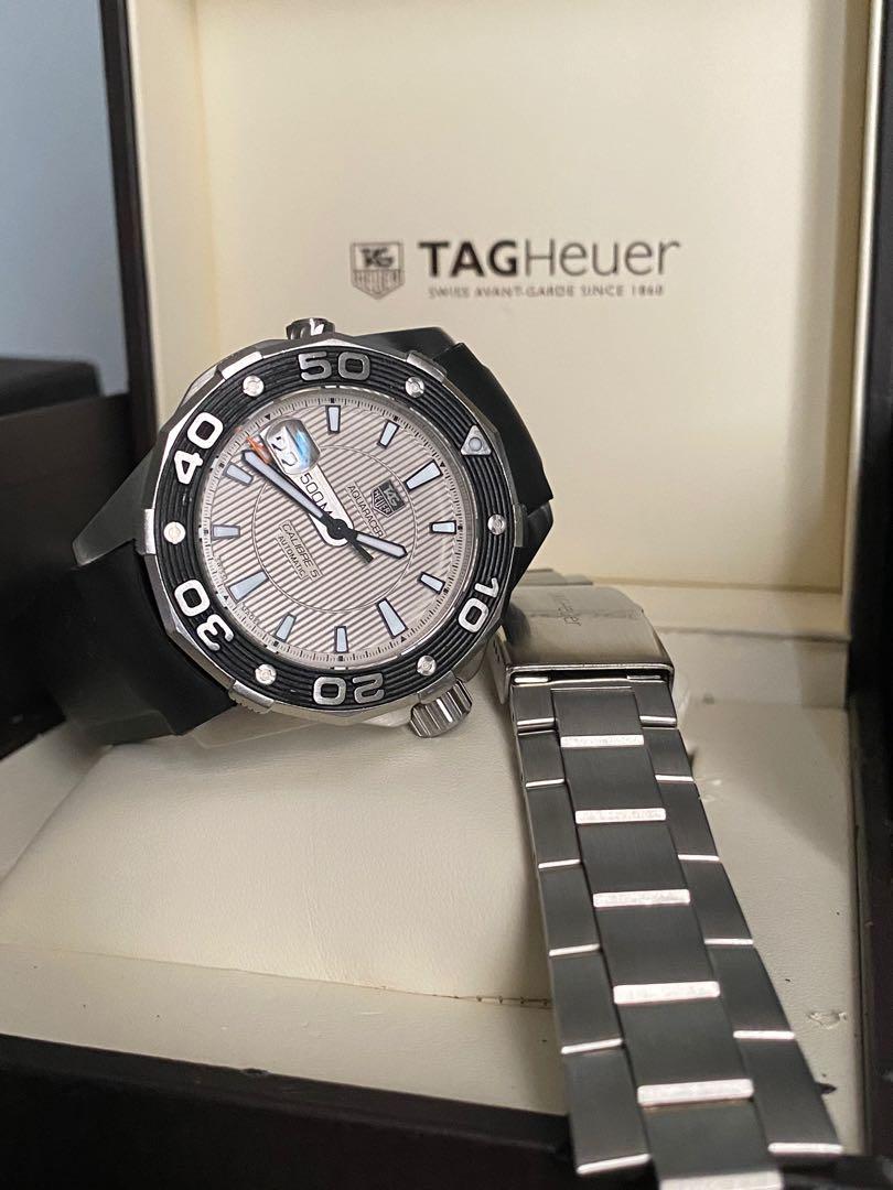 Tag Heuer Aquaracer Calibre 5 WAJ2111 Men s Fashion Watches Accessories Watches on Carousell