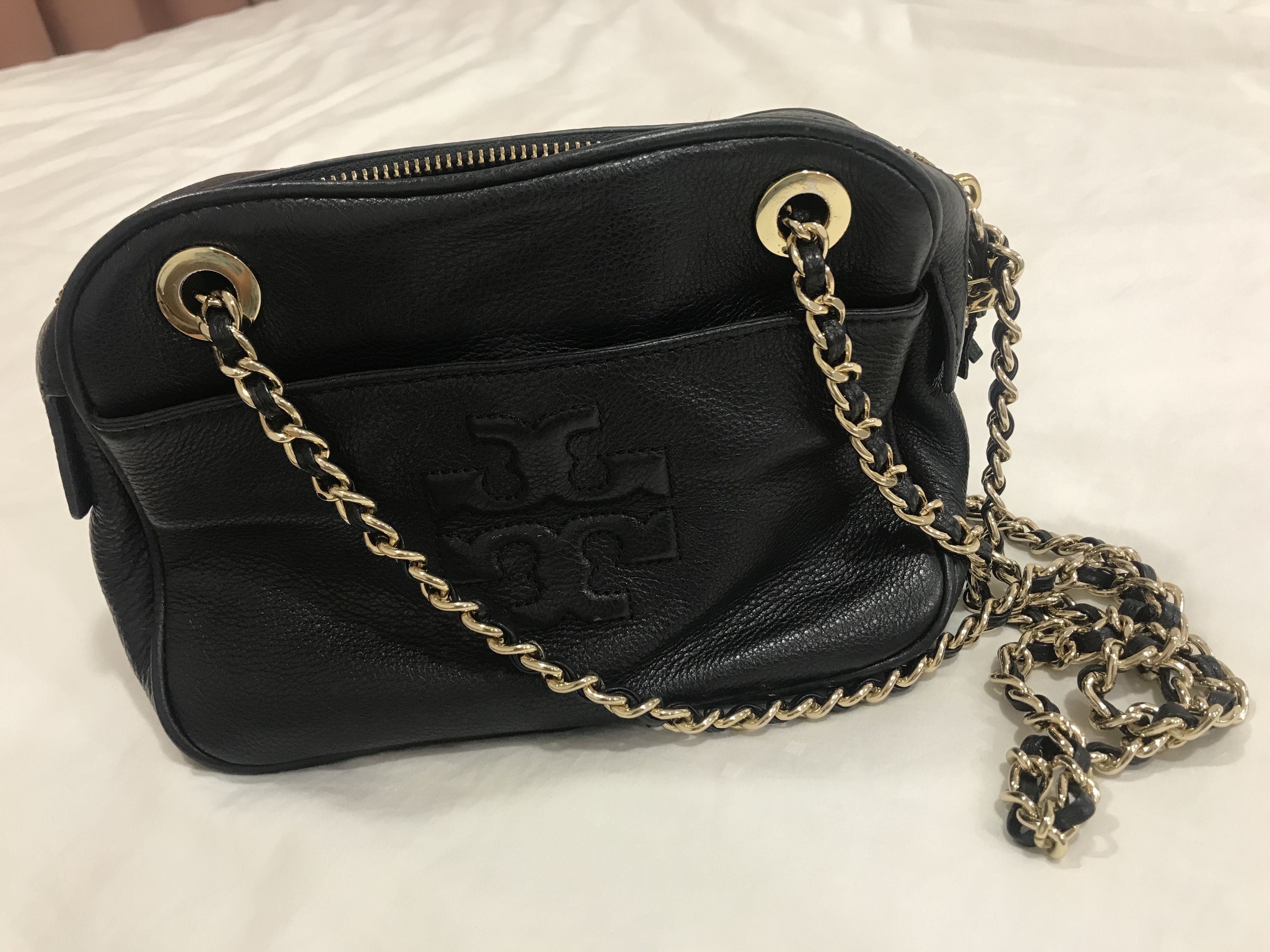 tory burch genuine leather handbags