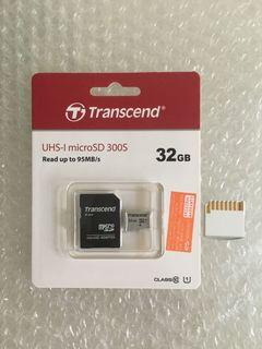 Micro SD Card Transcend 32GB UHS-I MicroSD 300S for in car camera with Apple MacBook Pro Air MicroSD drive