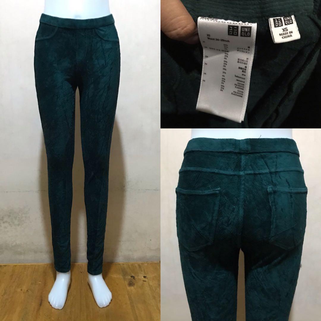 dark green skinny pants