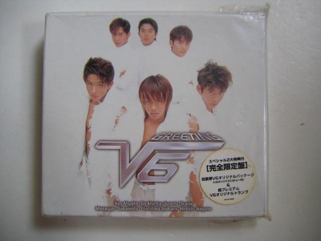 V6 Greeting Cd 完全限定盤 日本版 附紙外盒歌詞畫冊本及撲克牌 th Century Coming Century 興趣及遊戲 音樂樂器 配件 音樂與媒體