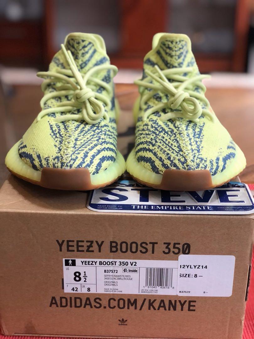Yeezy Frozen Yellow yebra