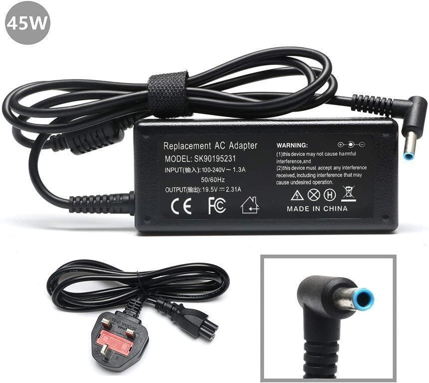 Aazon.co: 45W Ac Adapter/Laptop Charger For HP Chroebook 11 14 11-V 14-AK 14-DA 11-SB0 14