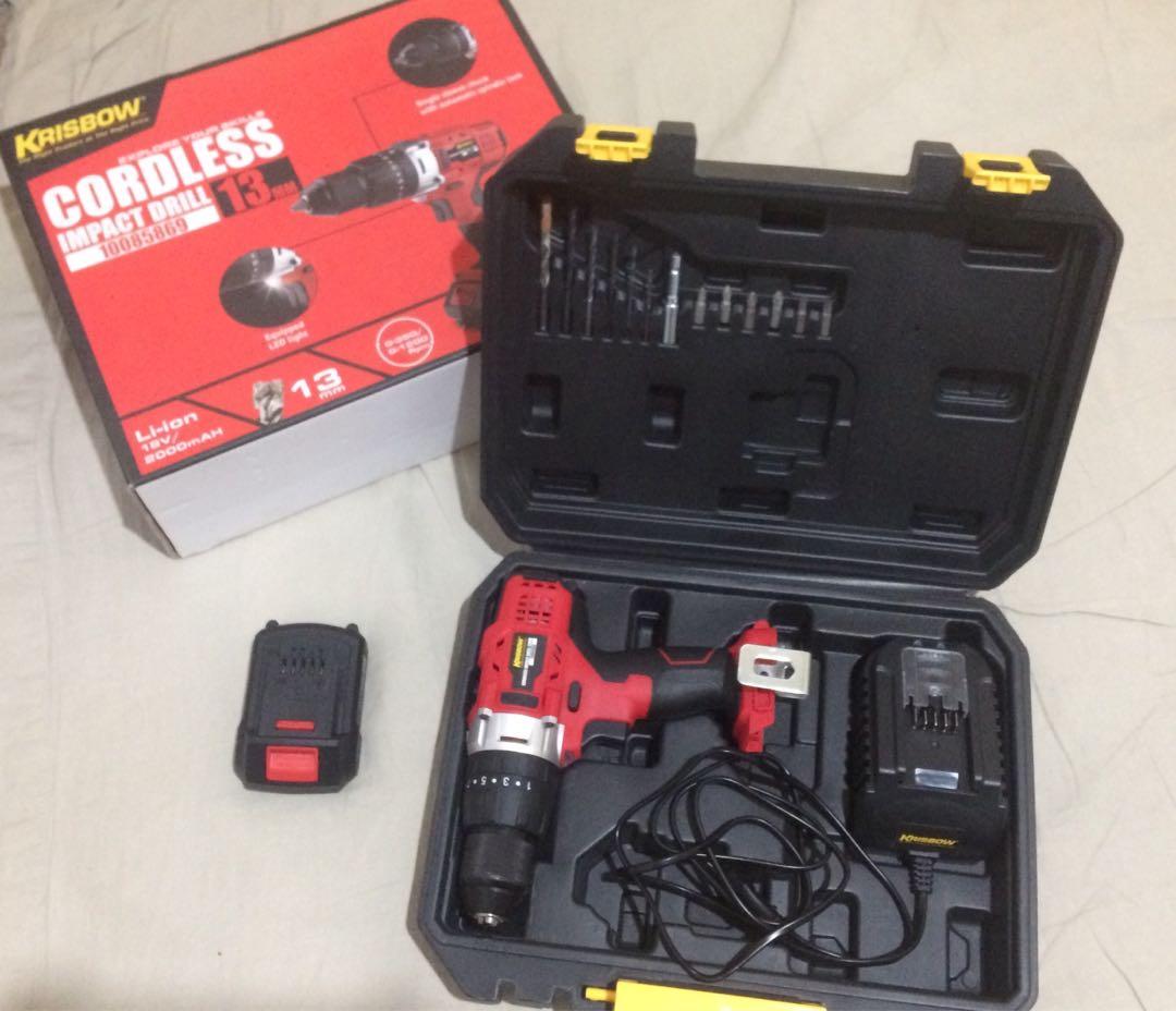 Krisbow cordless outlet impact drill