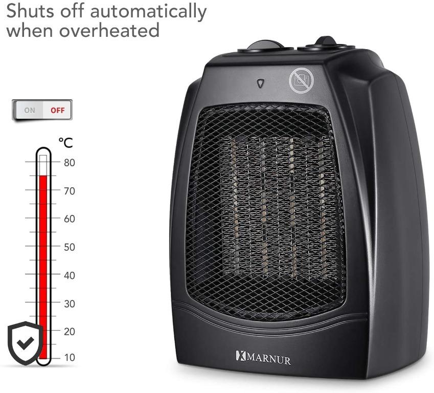 7262c Marnur Space Heater Fan Electric Ceramic Heater Fan Home Appliances Cooling Air Care On Carousell