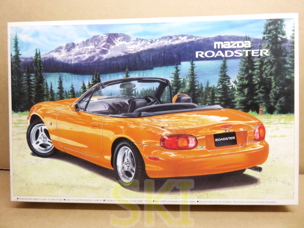 汽車模型 中古品 Aoshima 1 24 Mazda Roadster Mx 5 Model Kit 0999 玩具 遊戲類 玩具 Carousell