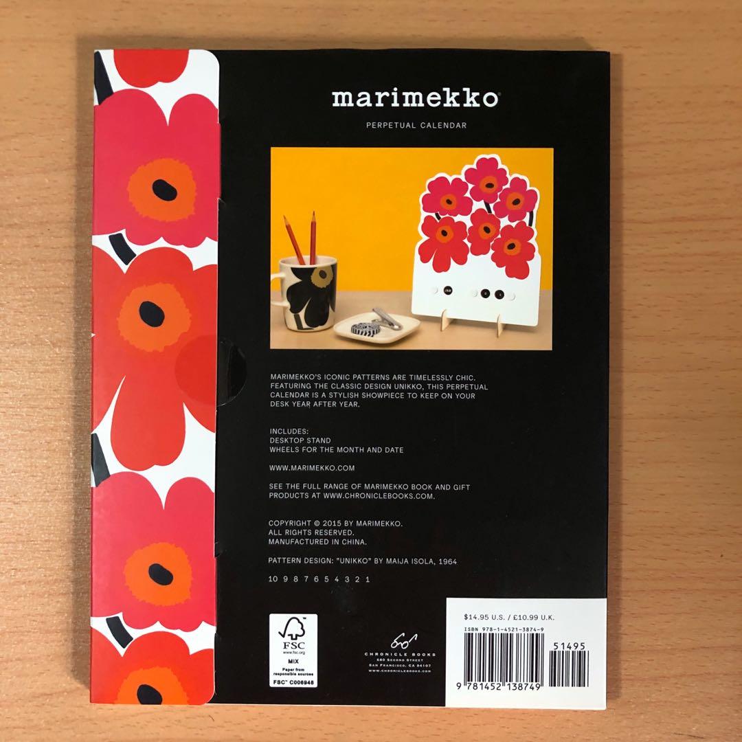 [現貨] Marimekko 萬年曆 Perpetual Calendar, 興趣及遊戲, 手作＆自家設計, 文具 Carousell