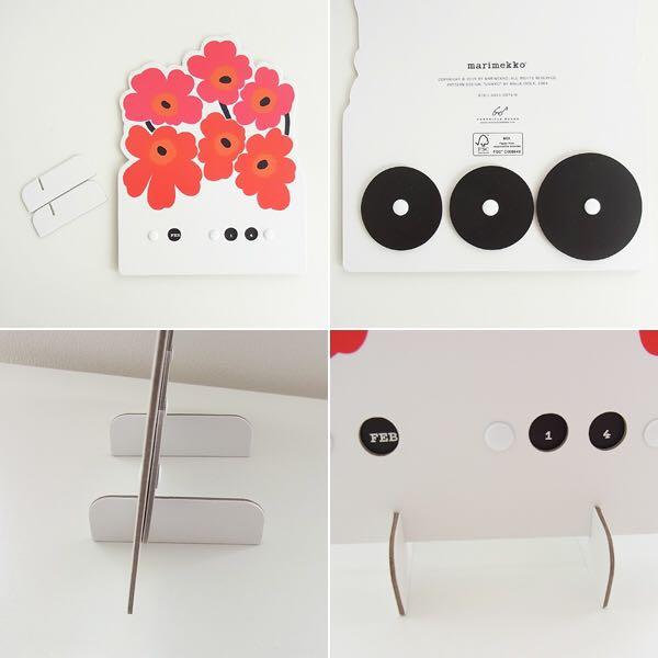 [現貨] Marimekko 萬年曆 Perpetual Calendar, 興趣及遊戲, 手作＆自家設計, 文具 Carousell