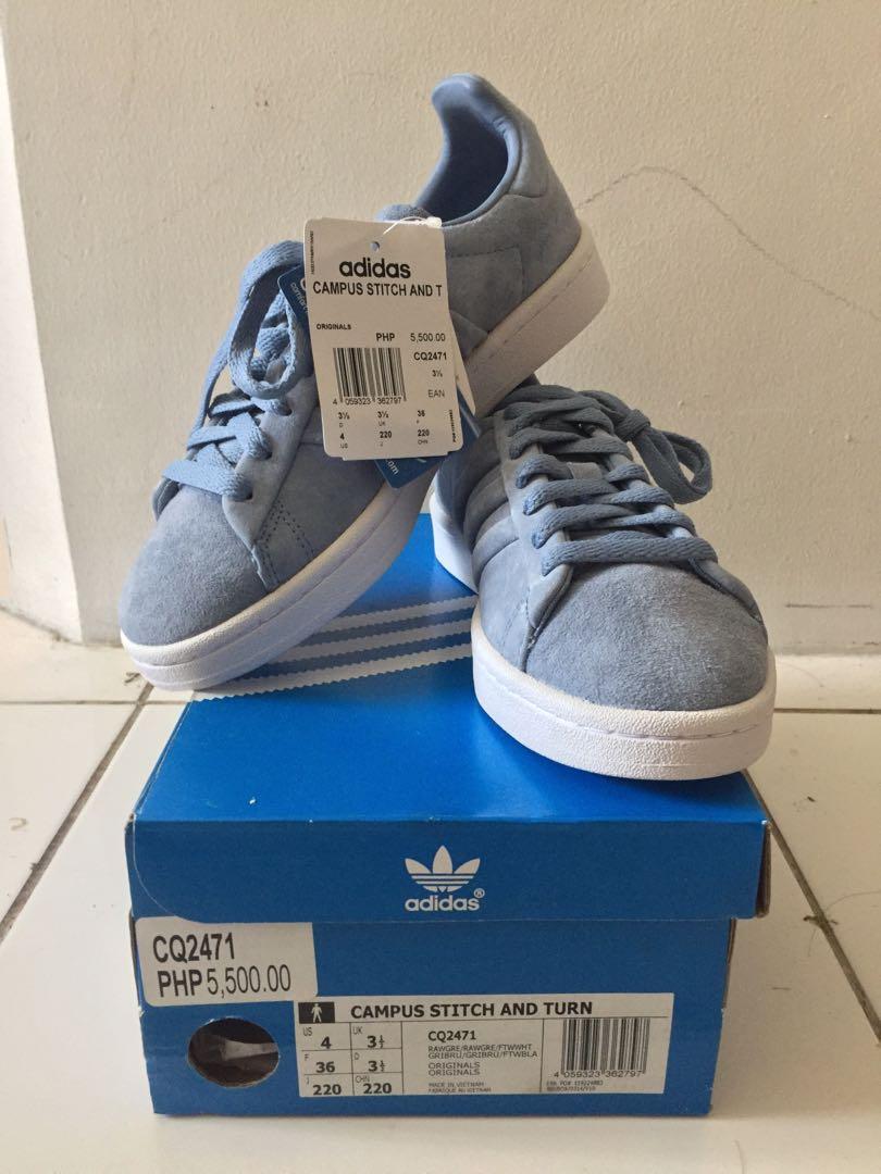 adidas campus stitch and turn blue