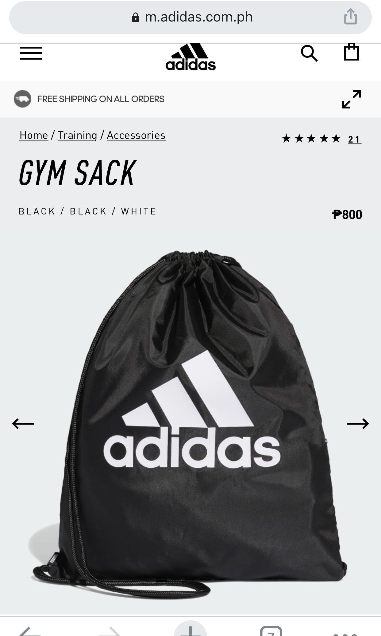 adidas backpack gym