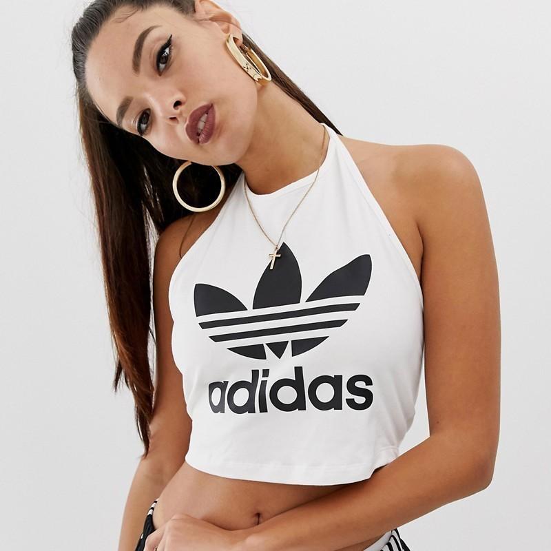 Adidas halter 2025 neck top