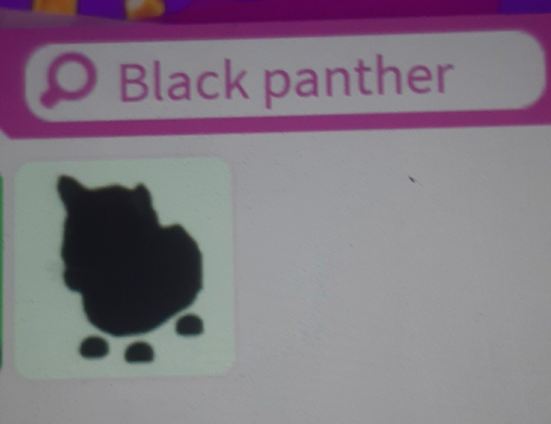 Adopt Me Black Panther Toys Games Video Gaming Video Games On Carousell