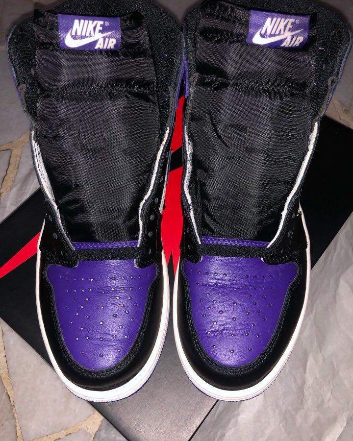 Air Jordan 1 OG Court Purple 1 0 Men #39 s Fashion Footwear Sneakers on