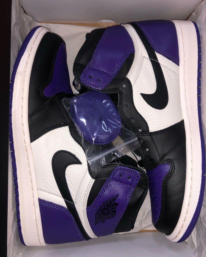 Air Jordan 1 OG Court Purple 1 0 Men #39 s Fashion Footwear Sneakers on
