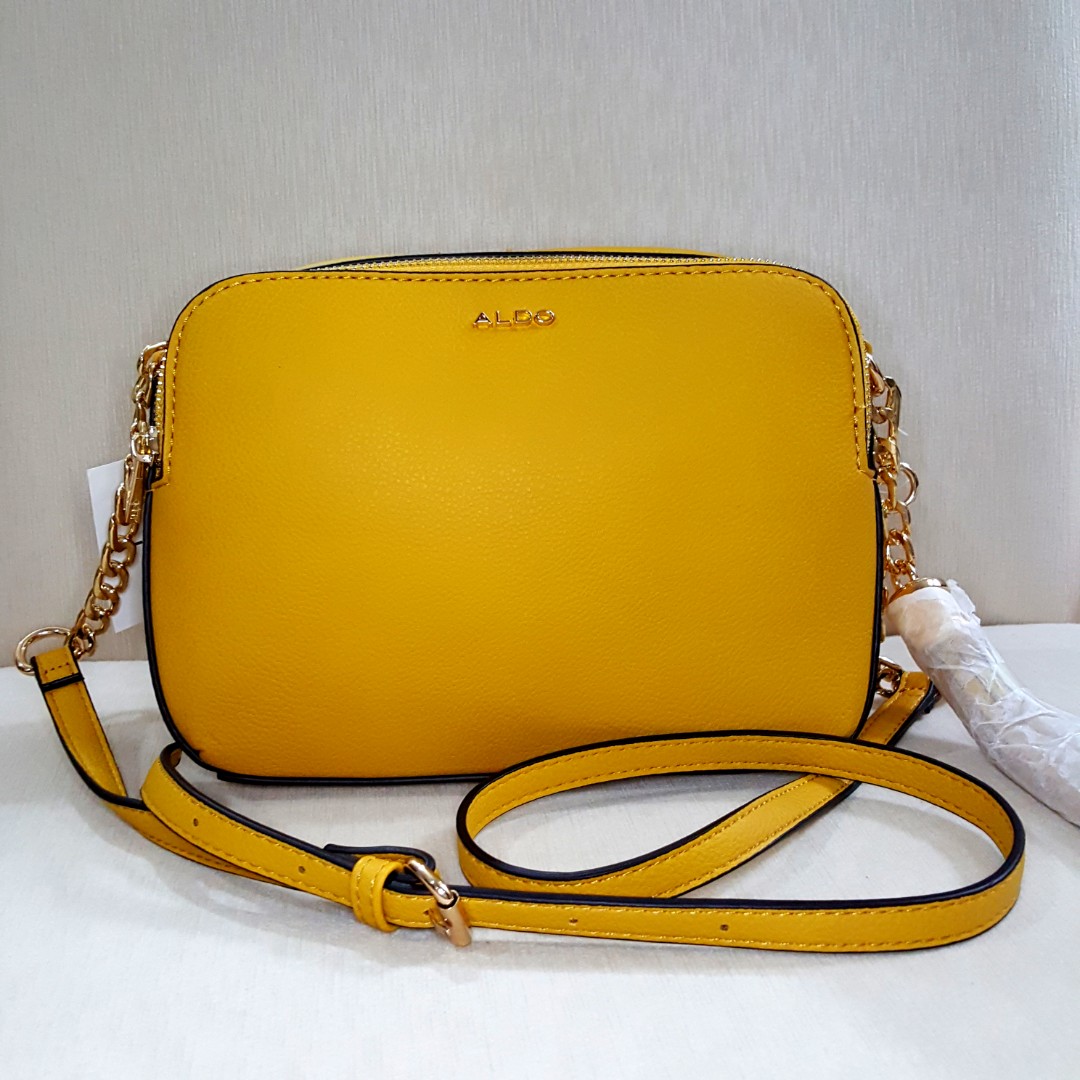 yellow aldo bag