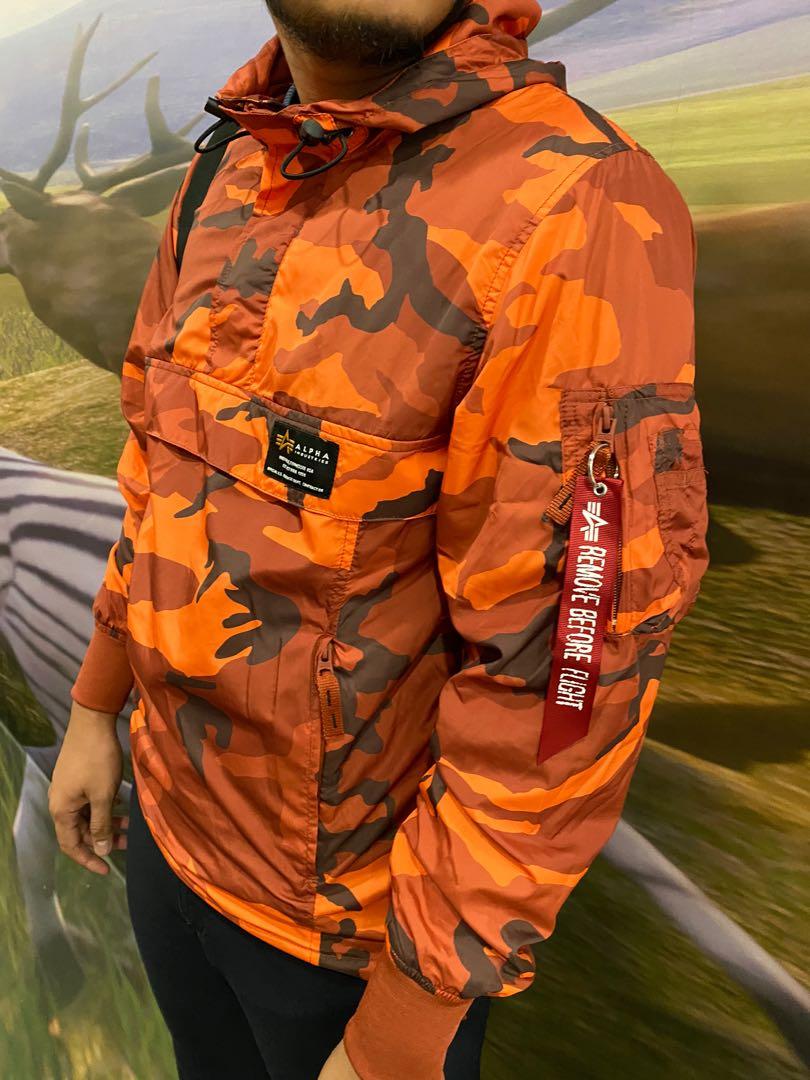 Alpha industries orange camo online