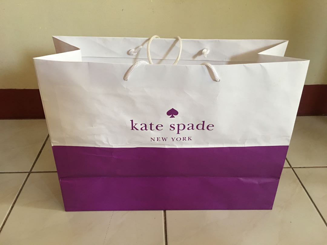 Authentic Kate Spade Paper Bag, Women's Fashion, Bags & Wallets, Purses &  Pouches on Carousell