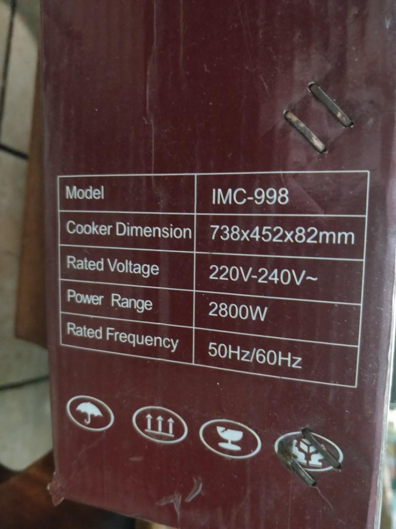 Avanti Intelligent Master Cooker IMC998 Triple Induction Cooker