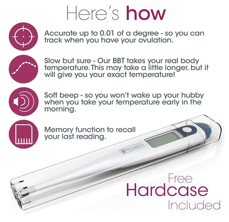 Basal Body Thermometer BBT113Ai by iProvèn ACCURATE 1/100th Degree