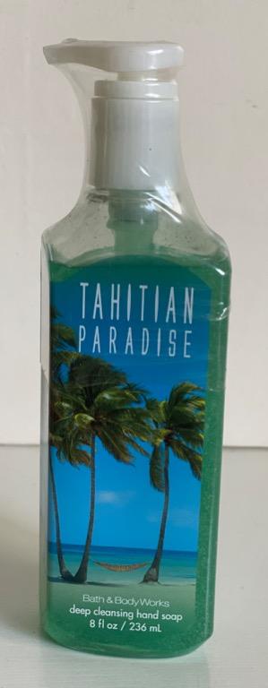 BATH & BODY WORKS ANTI-BACTERIAL DEEP CLEANSING HAND SOAP TAHITIAN PARADISE  SALE, Beauty & Personal Care, Face, Face Care on Carousell