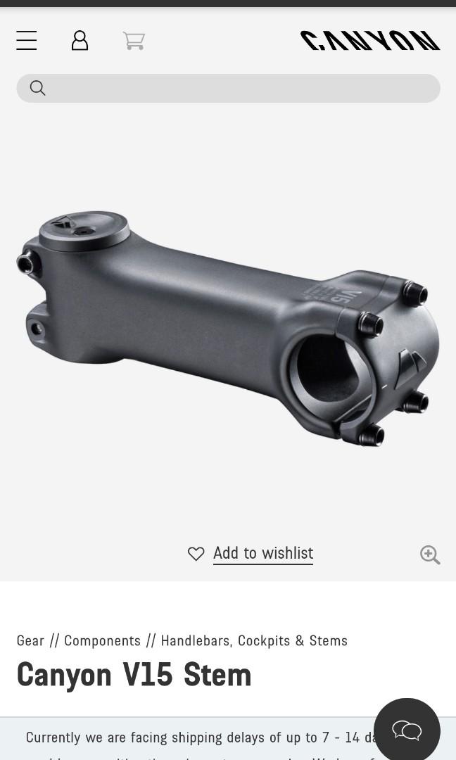 Canyon hotsell v15 stem