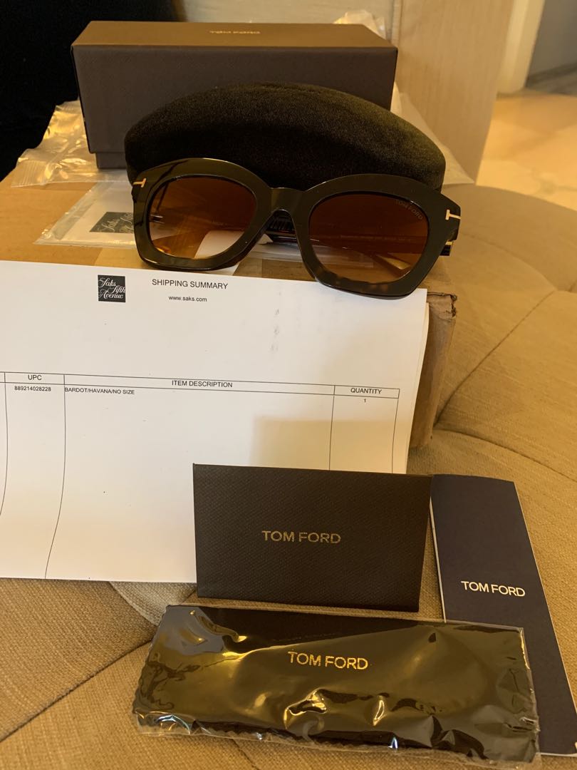 BNIB Tom Ford Bardot Sunglasses - Whole set, Women's Fashion, Watches &  Accessories, Sunglasses & Eyewear on Carousell