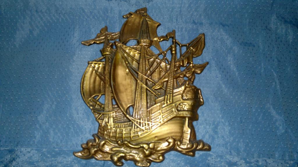 Boat Ship Galleon Large Metal Wall Decor Antiques Vintage Collectibles On Carousell