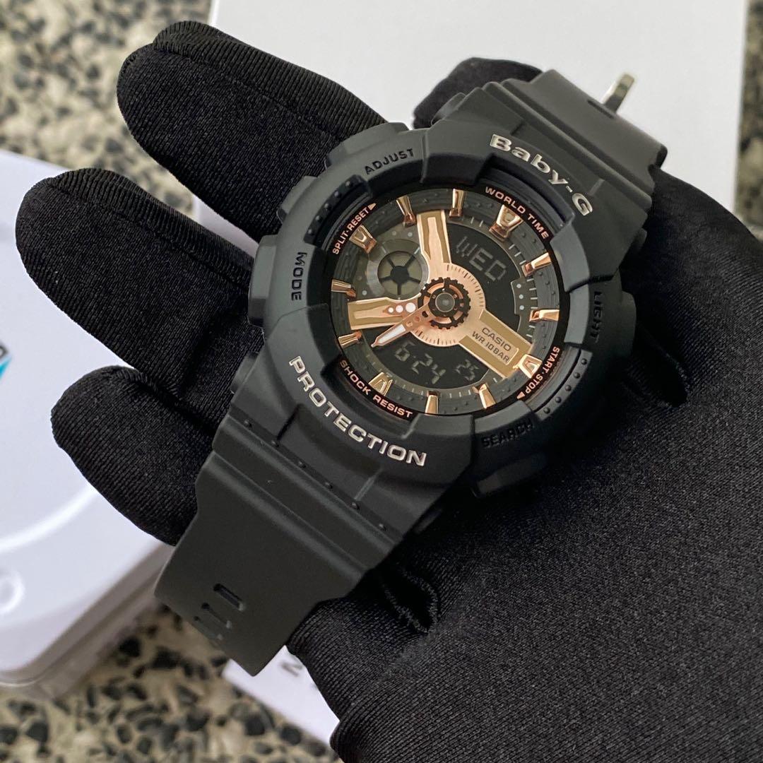 BRAND NEW IN BOX ANX AUTHENTIC CASIO G SHOCK GA 110RG 1ADR rose bold black gshock ga 110rg 1adr GA110 ga110 GA 110 ga 110 Gshock