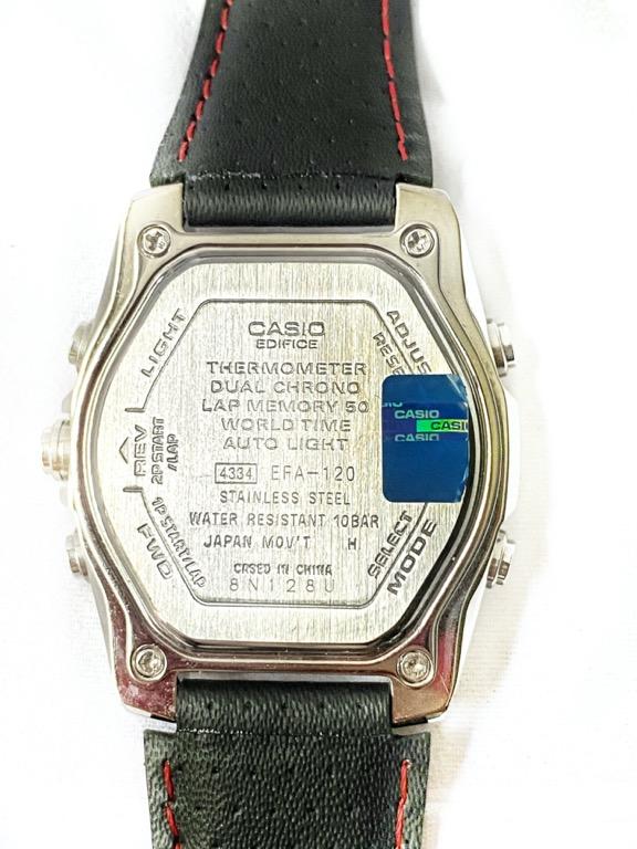 Casio edifice thermometer dual chrono cheap