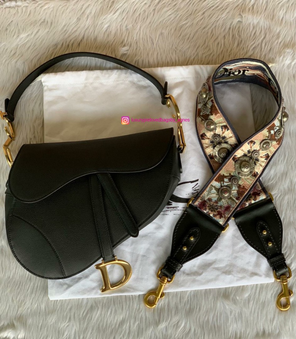 Christian Dior saddle bag with strap, Luxury, Bags & Wallets on Carousell