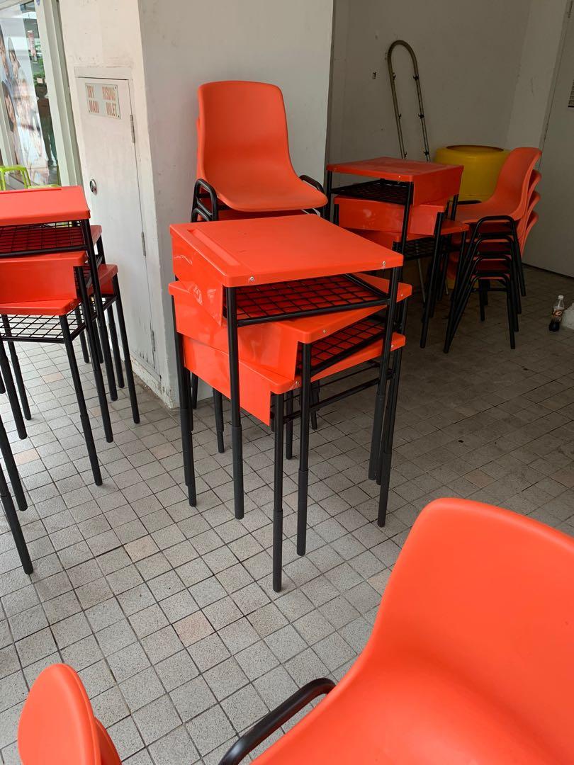 Classroom table and chairs, Furniture, Tables & Chairs on Carousell