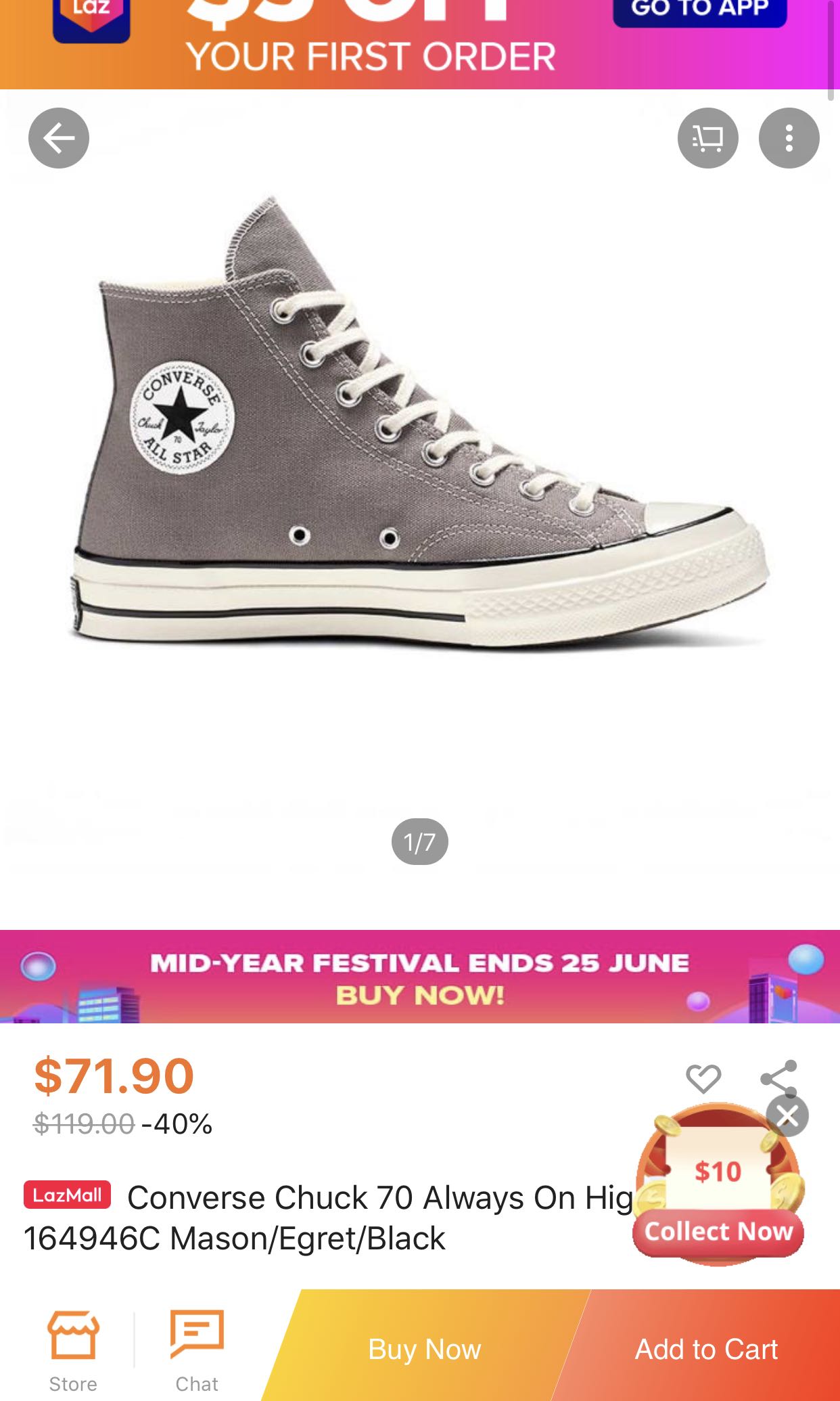 Converse Chuck Taylor 1970s Egret, Women's Fashion, Shoes, Sneakers on  Carousell