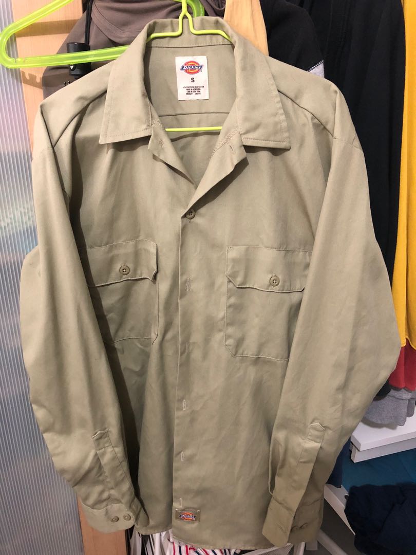 dickies long sleeve work shirt