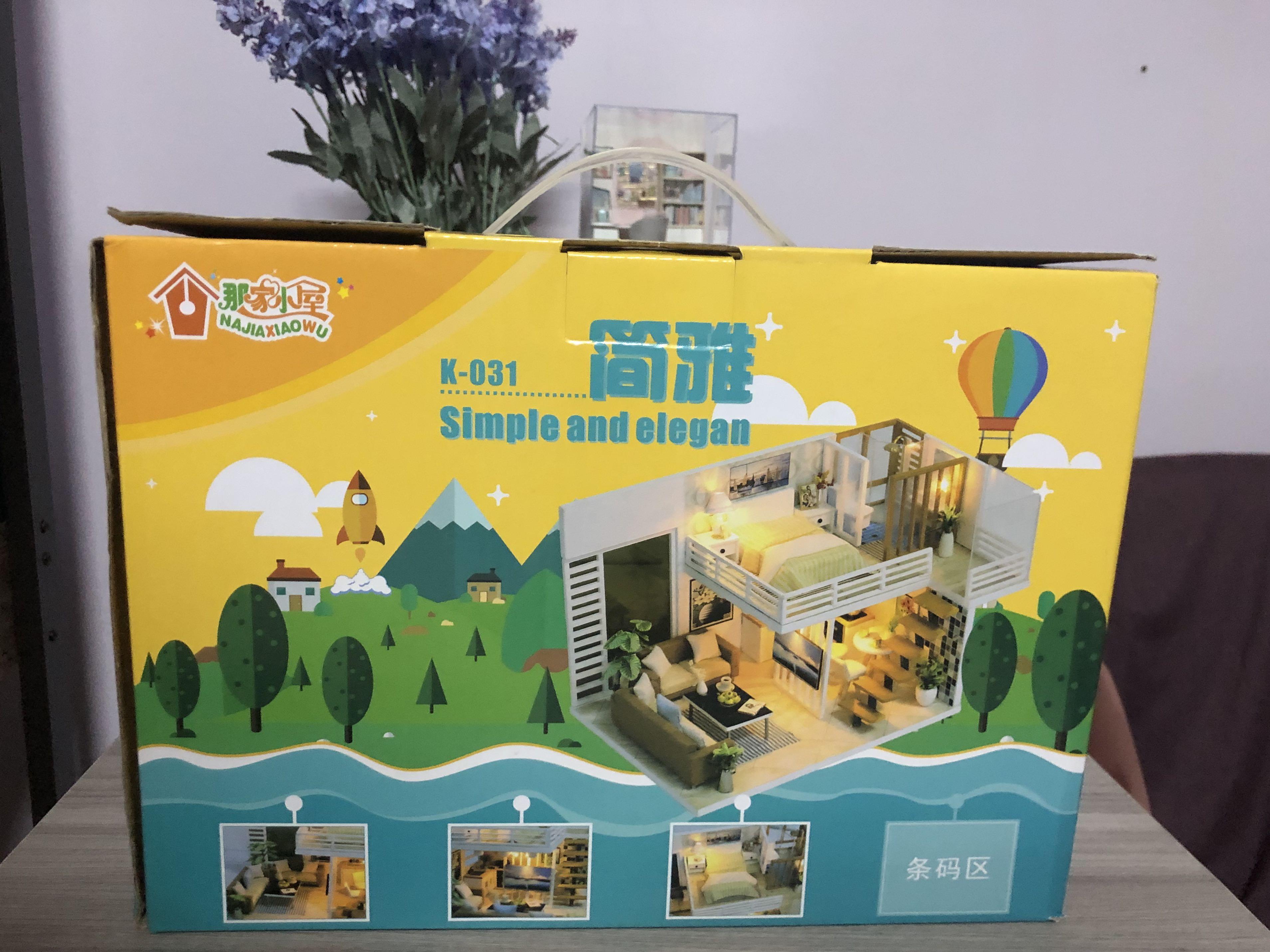 Diy Miniature Doll House White Loft Simple And Elegant Design Craft Others On Carousell