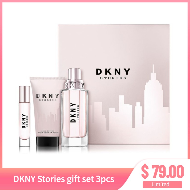 DKNY STORIES EDP perfume set 100ML 7ML 100ml lotion