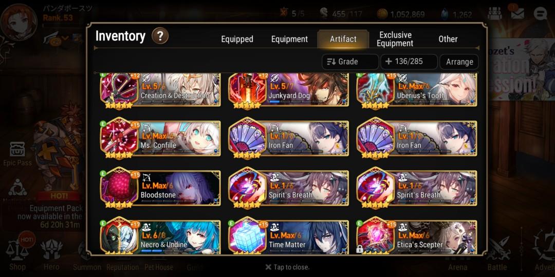Epic Seven 2 5* ML Account Asia Server, Toys & Games ...